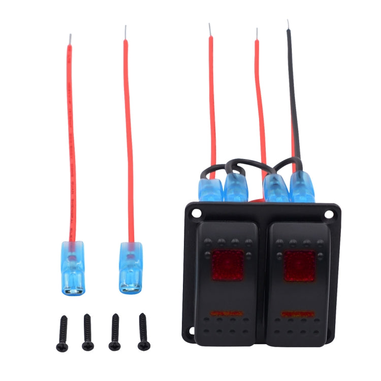5PIN DC 12V / 24V Circuit Breakers Button Toggle Switch Panel with LED Indicator for Car RV Marine Boat