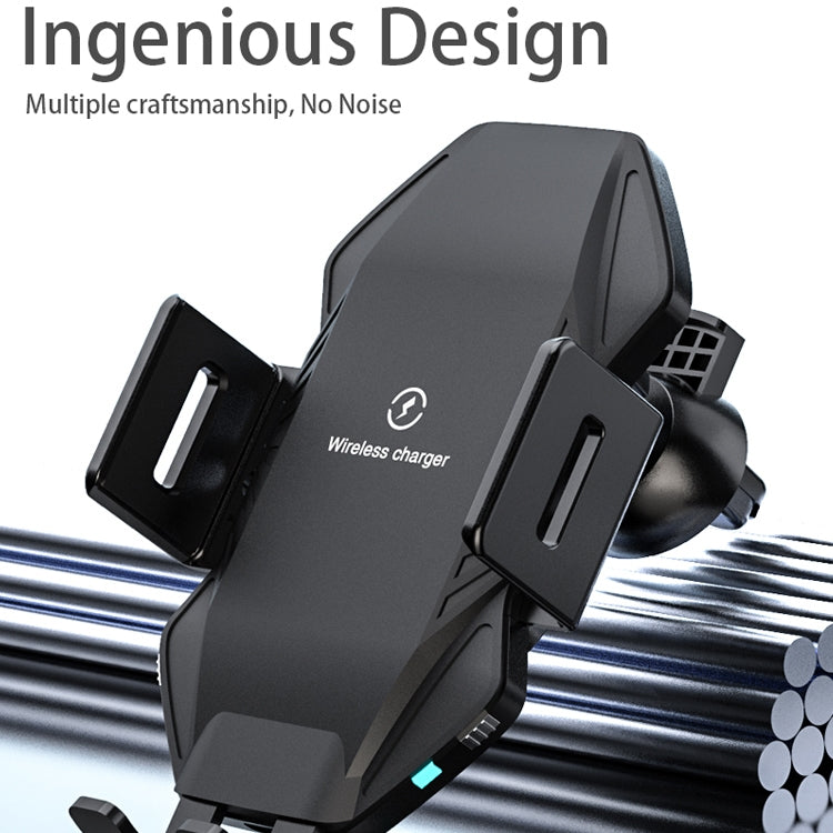 T3 Intelligent Auto-induction Car Mount Wireless Charger, Suitable for 4.5 - 6.8 inch Smartphones
