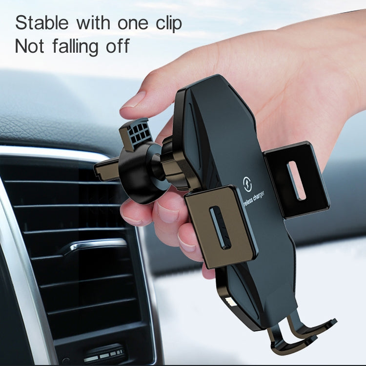 T3 Intelligent Auto-induction Car Mount Wireless Charger, Suitable for 4.5 - 6.8 inch Smartphones