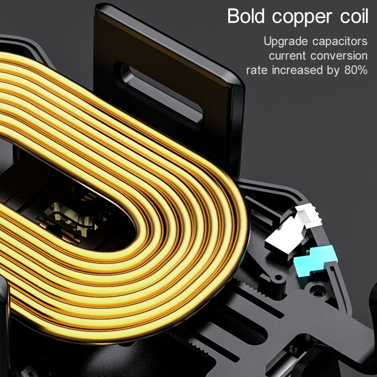 T3 Intelligent Auto-induction Car Mount Wireless Charger, Suitable for 4.5 - 6.8 inch Smartphones