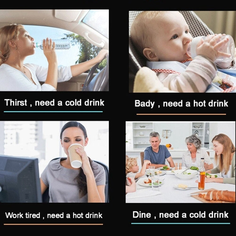 Portable 2 in 1 Smart Dual-purpose Heating Cooling Cup Holder for Car and Home