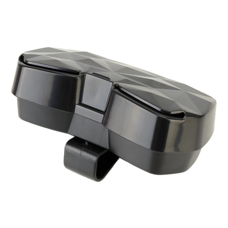 Car Multi-functional Glasses Case Sunglasses Storage Holder with Card Slot, Diamond Style