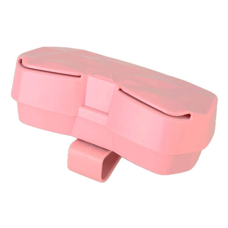 Car Multi-functional Glasses Case Sunglasses Storage Holder with Card Slot, Diamond Style