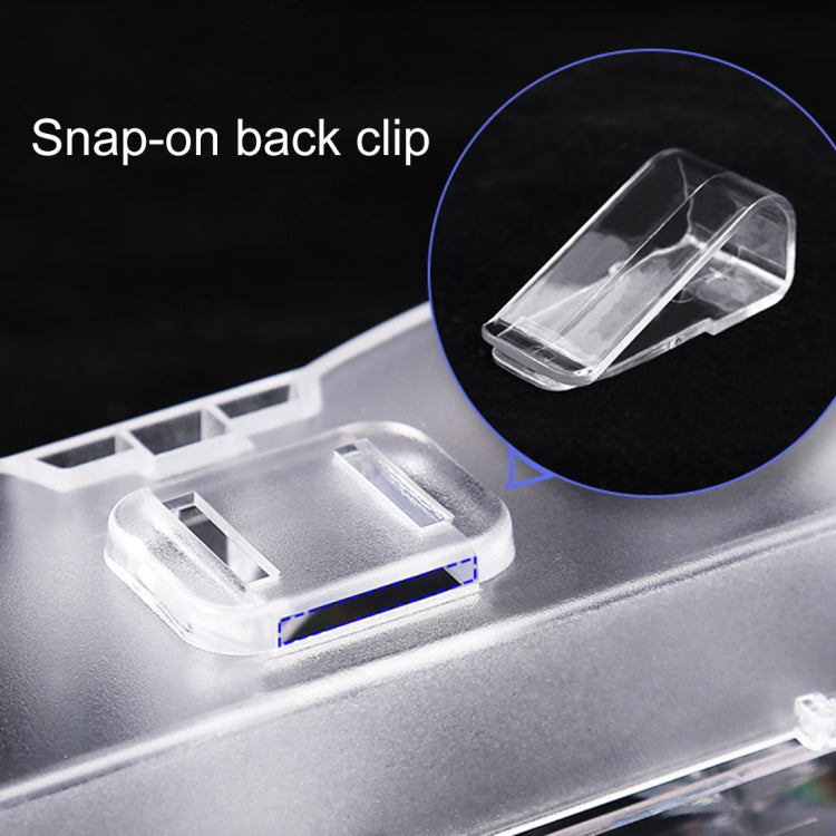 Car Multi-functional Glasses Case Sunglasses Storage Holder with Card Slot, Diamond Style