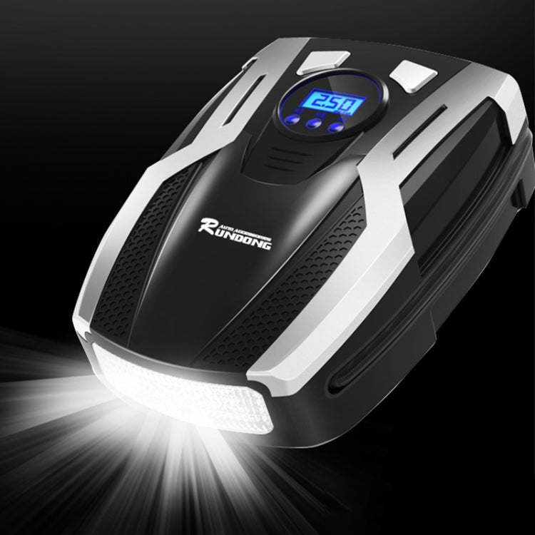 RUNDONG AUTO ACCESSORIES 12V Portable Car Electric Tire Pump Air Pump Tire Inflator, Digital Display Version