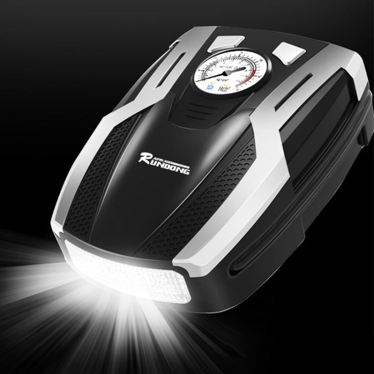 RUNDONG AUTO ACCESSORIES 12V Portable Car Electric Tire Pump Air Pump Tire Inflator, Pointer Version