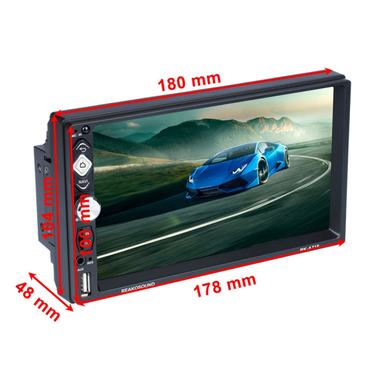 RK-A718 7 inch Universal Android 8.1 Car Radio Receiver MP5 Player, Support FM & Bluetooth & Phone Link & WIFI with Remote Control