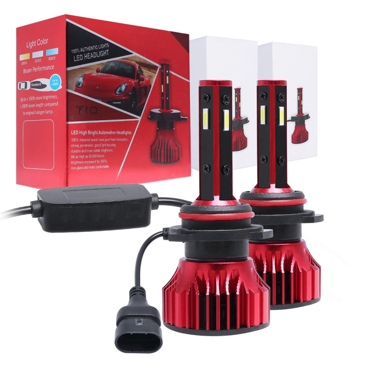 2 PCS T10 9006 DC9-36V / 28W / 6500K / 2400LM IP67 Car LED Headlight Lamps (White Light)