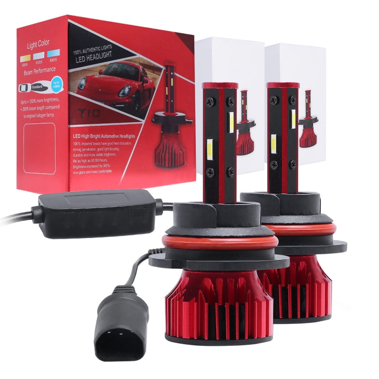 2 PCS T10 9007 DC9-36V / 28W / 6500K / 2400LM IP67 Car LED Headlight Lamps (White Light)