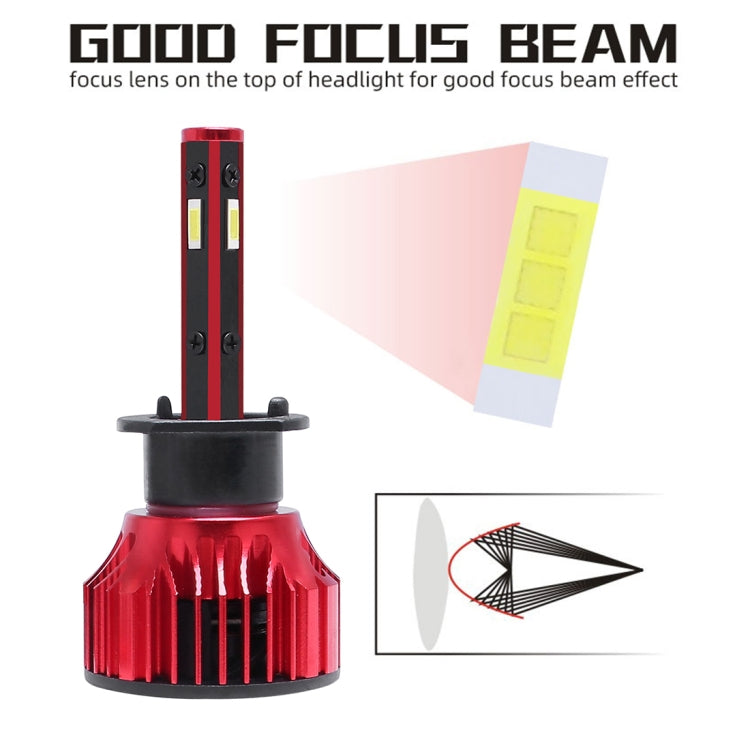 2 PCS T10 H1 DC9-36V / 28W / 6500K / 2400LM IP67 Car LED Headlight Lamps (White Light)