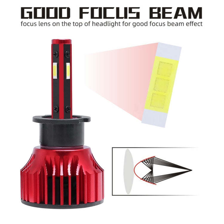 2 PCS T10 H3 DC9-36V / 28W / 6500K / 2400LM IP67 Car LED Headlight Lamps (White Light)