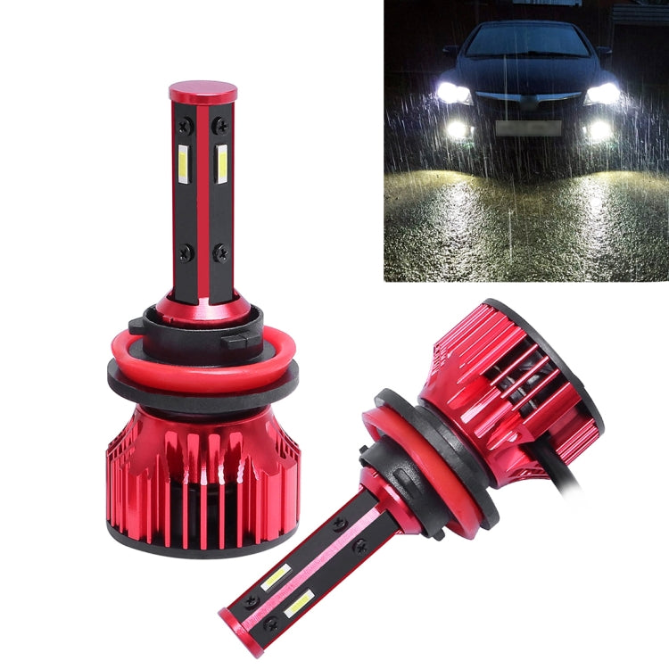 2 PCS T10 H8 / H9 / H11 DC9-36V / 28W / 6500K / 2400LM IP67 Car LED Headlight Lamps (White Light)