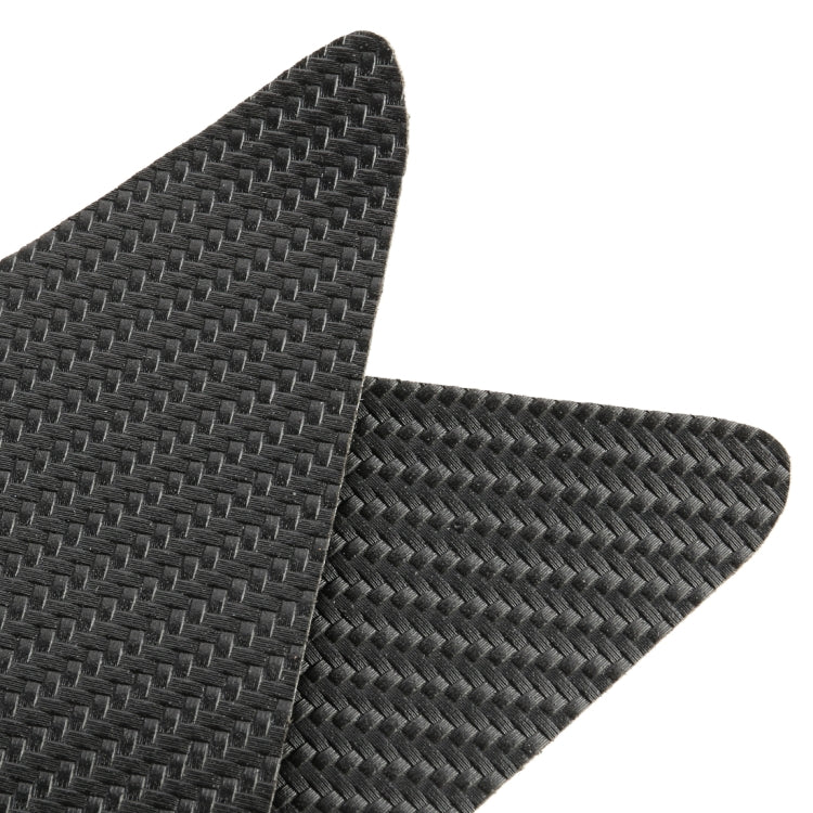 Universal Car Leather Carbon Fiber Texture Door Threshold Decoration Strip Stickers