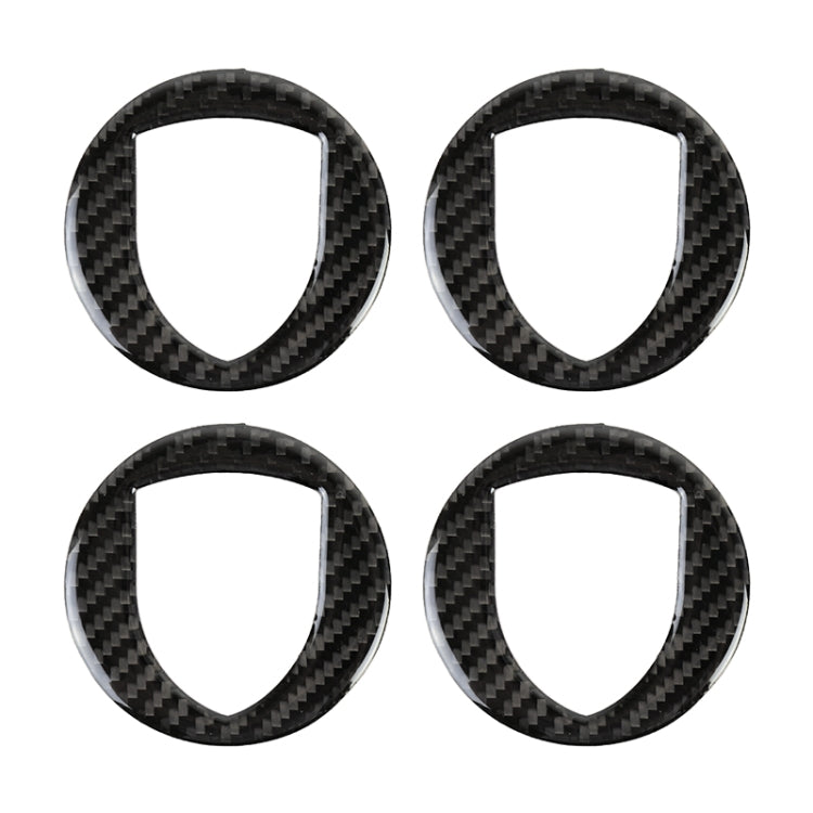 Carbon Fiber Car Wheel Hub Decorative Sticker for Porsche Macan