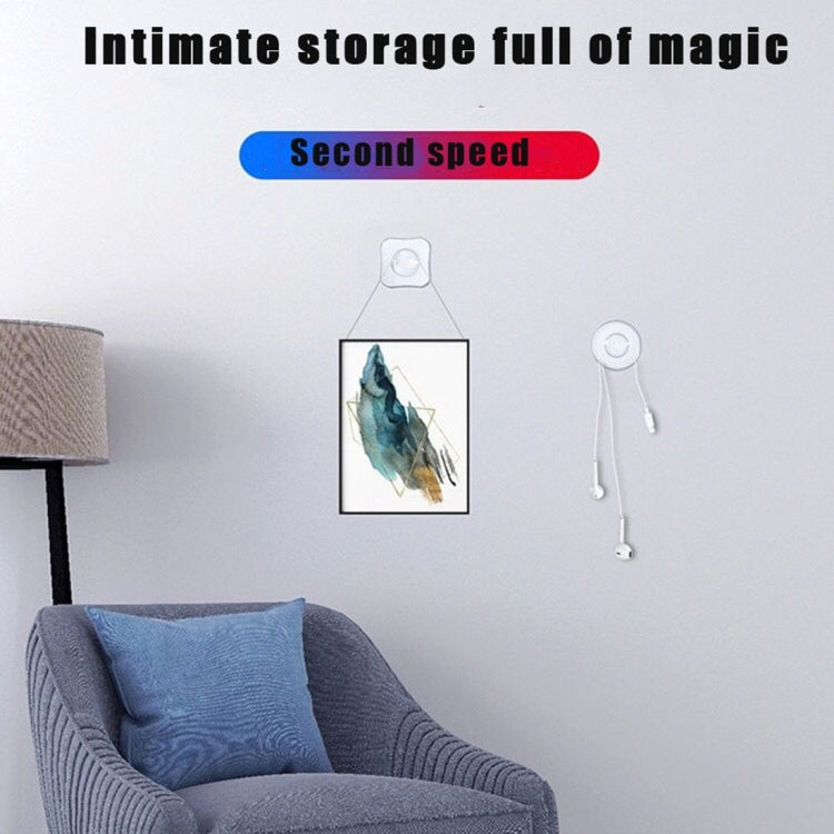 Circle Shape Multi-function Portable Strong Adsorption Nano Traceless Sticker Cable Clamp Storage Hook Mobile Phone Holder Bracket