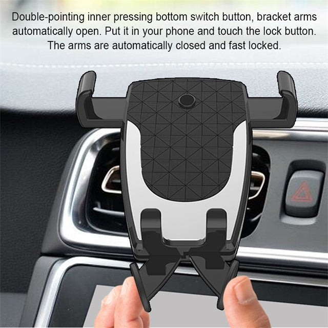 Car Air Outlet Mobile Phone Automatic Lock Holder Bracket