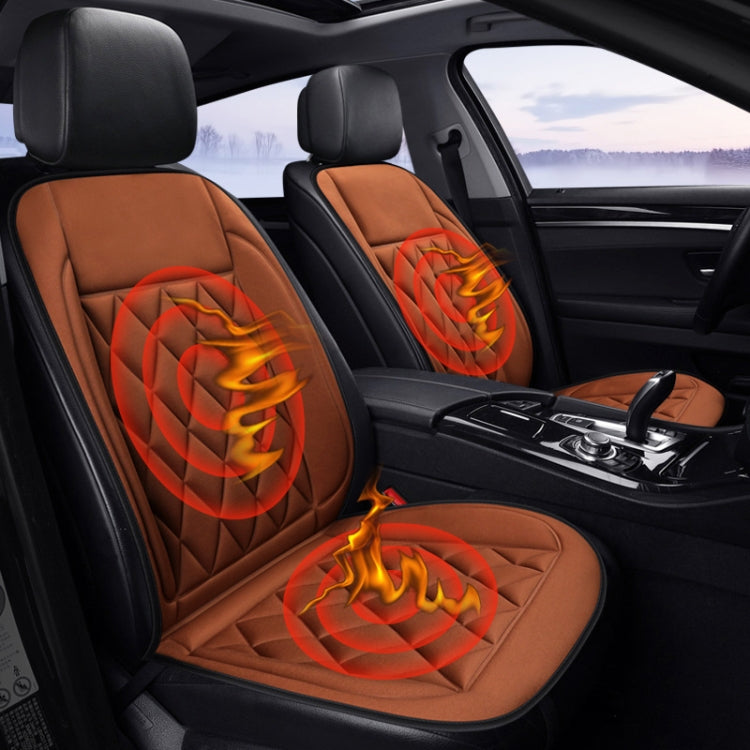 Car 12V Seat Heater Cushion Warmer Cover Winter Heated Warm, Double Seat