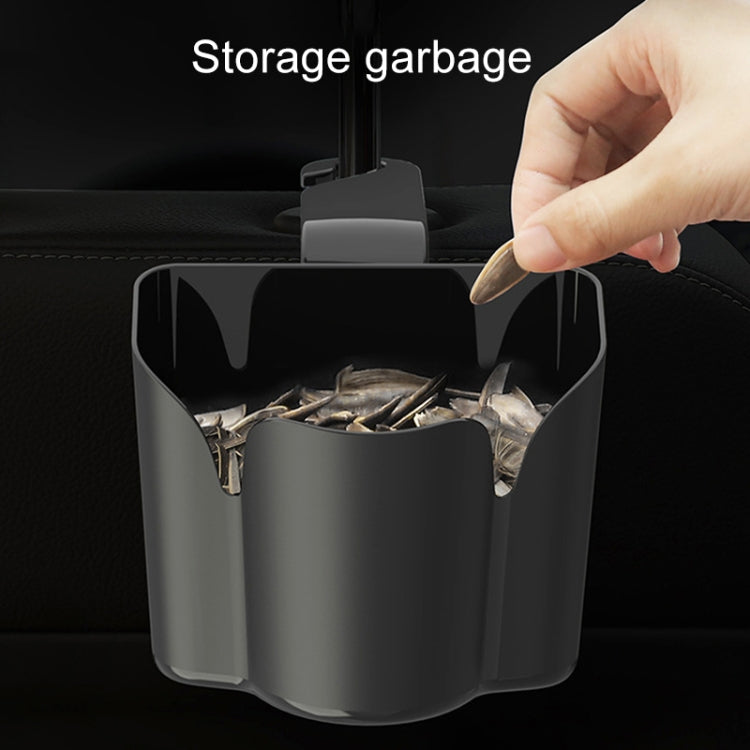 Car Back Seat Hook Trash Rubbish Garbage Can Mobile Phone Holder Storage Box