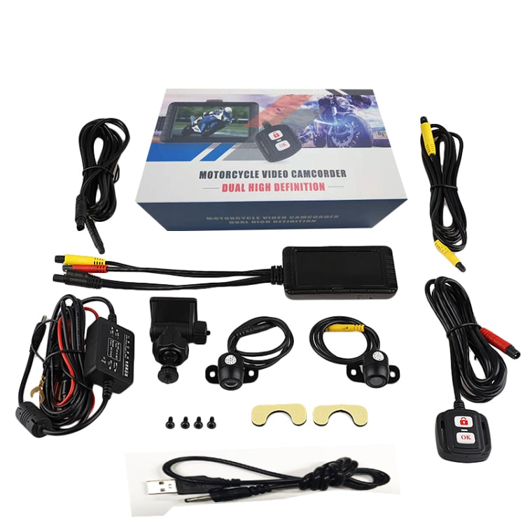 SE100 3 inches HD 1080P Video Motorcycle DVR, Support TF Card /  WiFi / GPS / Loop Recording, with Remote Control