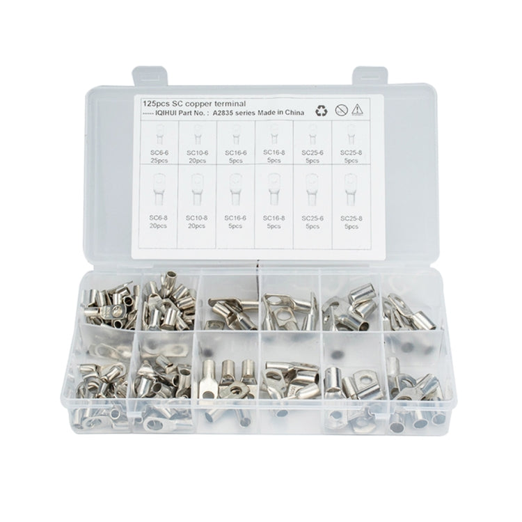 125 PCS Wire Terminals Connector Cable Lugs Battery SC Terminals Glimpse of Mouth