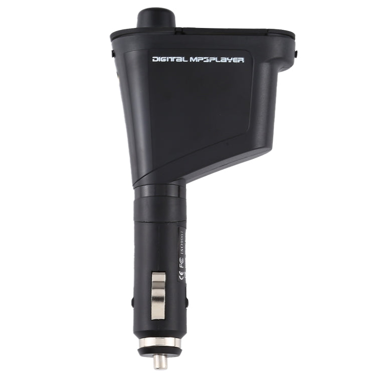 Wireless Bluetooth Car MP3 Player FM Transmitter with Remote Control & LCD Display, Support USB and SD Card & Audio Cable