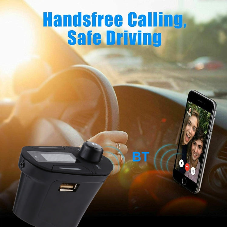 Wireless Bluetooth Car MP3 Player FM Transmitter with Remote Control & LCD Display, Support USB and SD Card & Audio Cable
