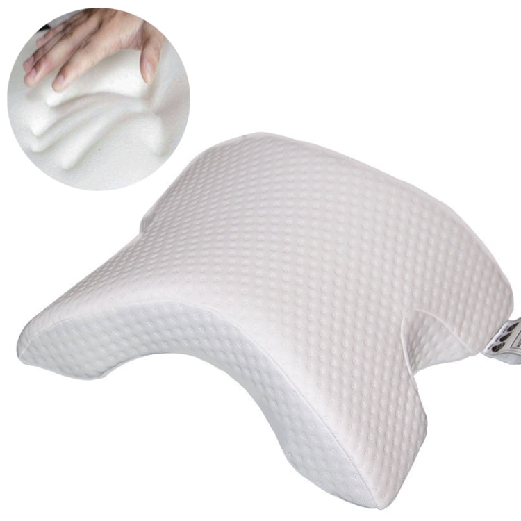 Ice Slk Fabric Breathable Memory Foam Neck Pillow