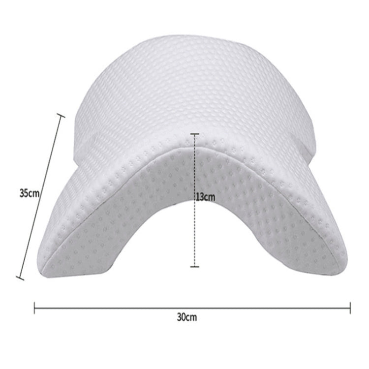 Ice Slk Fabric Breathable Memory Foam Neck Pillow