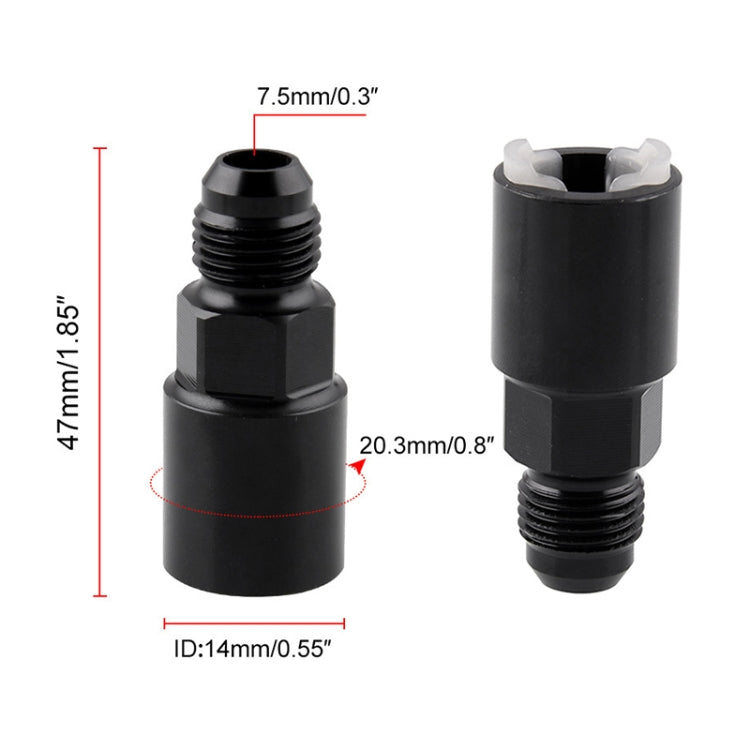 LS LS1 LS3 Fuel Rail Quick Connect Fitting Line Adapter -AN6 to 5/16 Tube