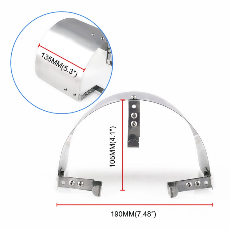 Racing Car Cold Air Intake Cone Sport Air Filter Cover Heat Shield for 2.5 -5.5 inch Air Filter