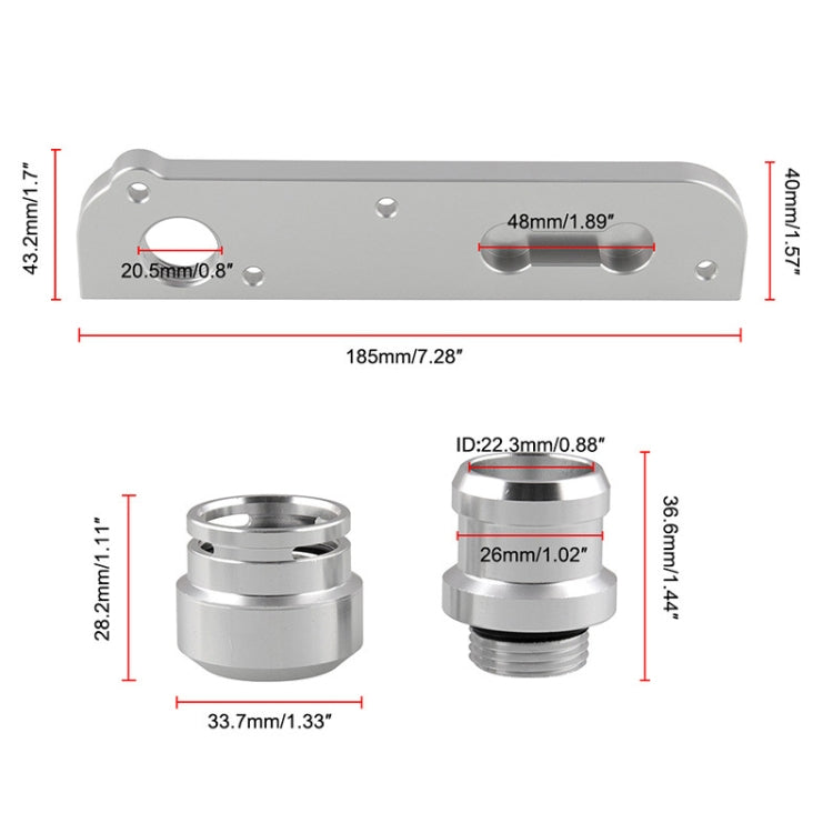 Car Modification Blow Off Valve Turbine Relief Valve Vacuum Adapter for Volkswagen Golf / Audi 2.0T FSI Engines