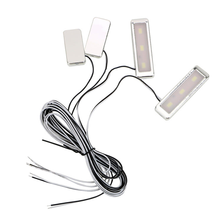 4 PCS Universal Car LED Inner Handle Light Atmosphere Lights Decorative Lamp DC12V / 0.5W Cable Length: 75cm