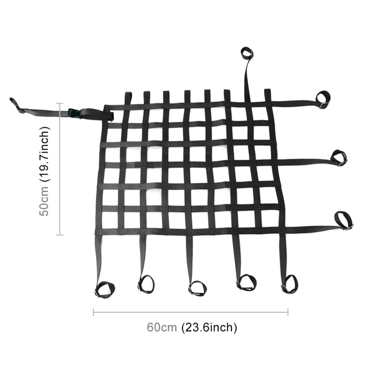 Universal Nylon Car Window Net Car Rally Racing Safety Collision Mesh, Size: 60 x 50cm
