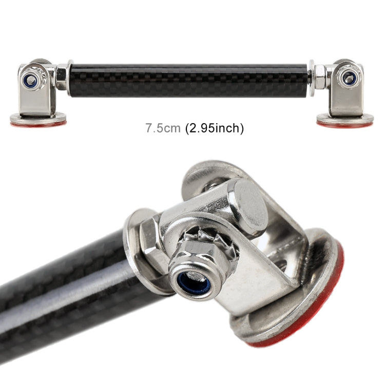 2 PCS Car Modification Adhesive Surrounded Rod Lever Front and Rear Bars Fixed Front Lip Back Shovel, Length: 7.5cm