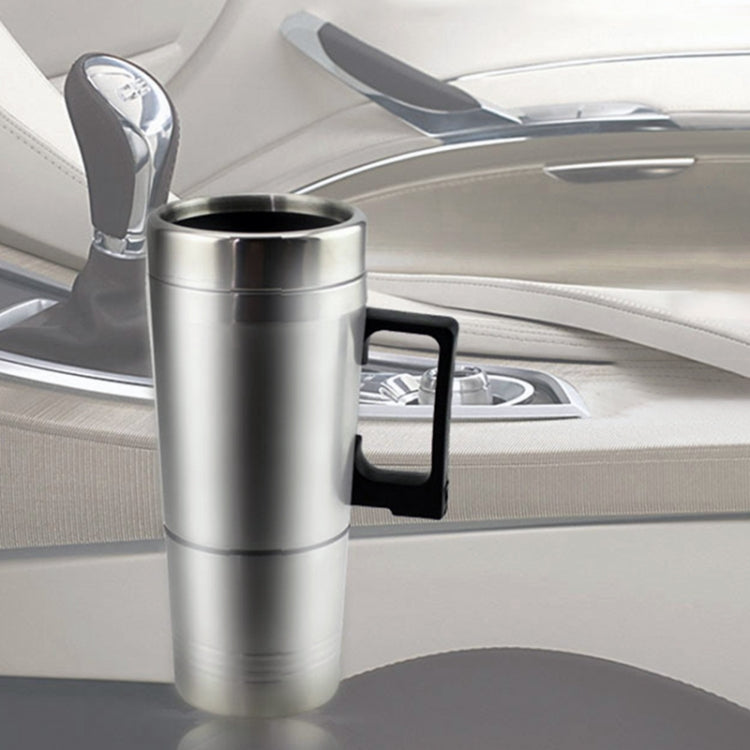 DC 12V Stainless Steel Car Electric Kettle Heated Mug Heating Cup with Charger Cigarette Lighter, Capacity: 300ML