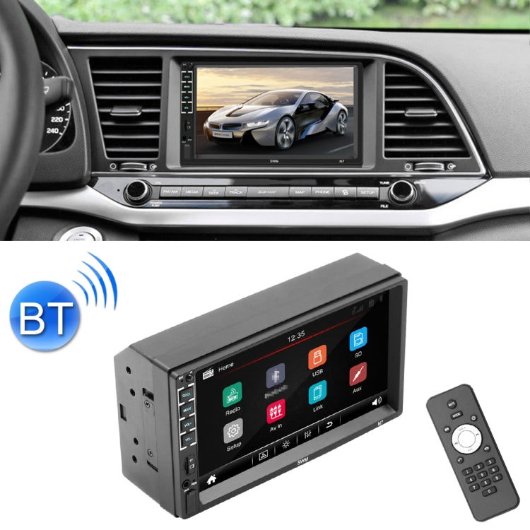 N7 7 inch HD Universal Car Radio Receiver MP5 Player, Support FM & Bluetooth & Phone Link with Remote Control