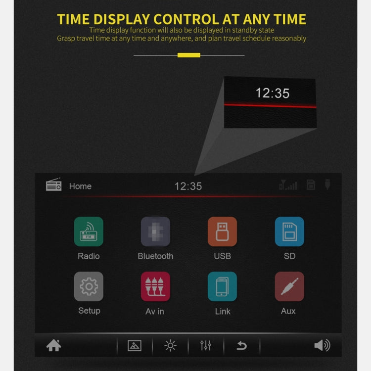 N7 7 inch HD Universal Car Radio Receiver MP5 Player, Support FM & Bluetooth & Phone Link with Remote Control