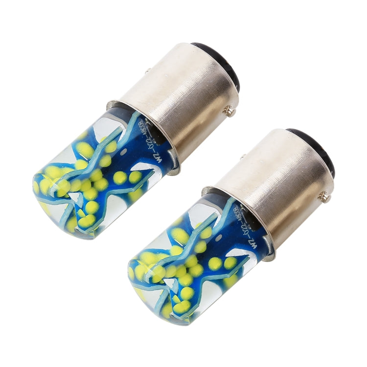 2 PCS 1157 / BAY15D DC12V / 1.8W Car Auto Brake Lights Constantly Bright + Strobe COB Lamps