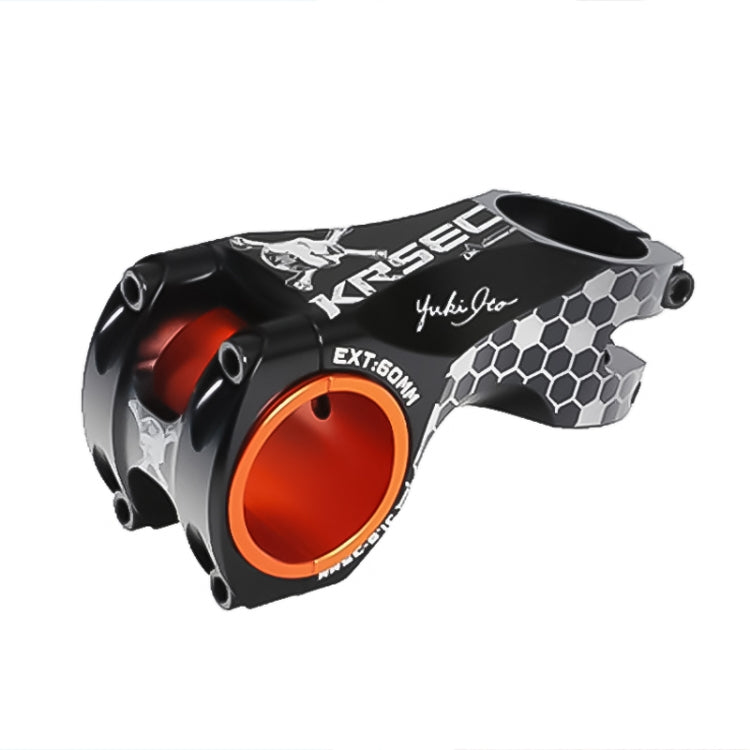 TOSEEK Skull Pattern Road Mountain Bike Ultra-light Handlebar Stem Riser Faucet, Size: -17 Degree, 60mm