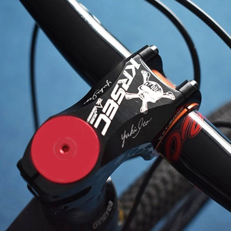 TOSEEK Skull Pattern Road Mountain Bike Ultra-light Handlebar Stem Riser Faucet, Size: -17 Degree, 60mm