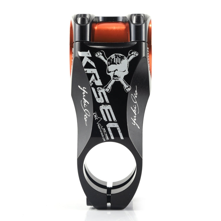 TOSEEK Skull Pattern Road Mountain Bike Ultra-light Handlebar Stem Riser Faucet, Size: -17 Degree, 60mm
