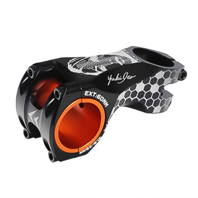 TOSEEK Head Pattern Road Mountain Bike Ultra-light Handlebar Stem Riser Faucet, Size: -17 Degree, 60mm