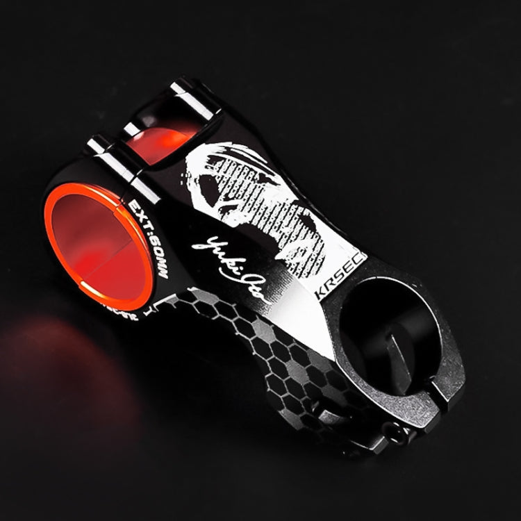 TOSEEK Head Pattern Road Mountain Bike Ultra-light Handlebar Stem Riser Faucet, Size: -17 Degree, 60mm