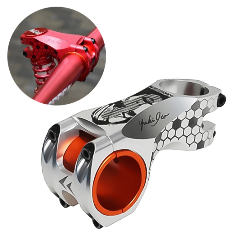 TOSEEK Head Pattern Road Mountain Bike Ultra-light Handlebar Stem Riser Faucet, Size: -17 Degree, 60mm