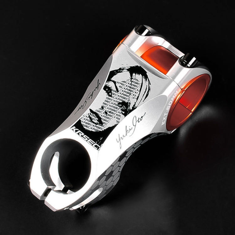 TOSEEK Head Pattern Road Mountain Bike Ultra-light Handlebar Stem Riser Faucet, Size: -17 Degree, 60mm