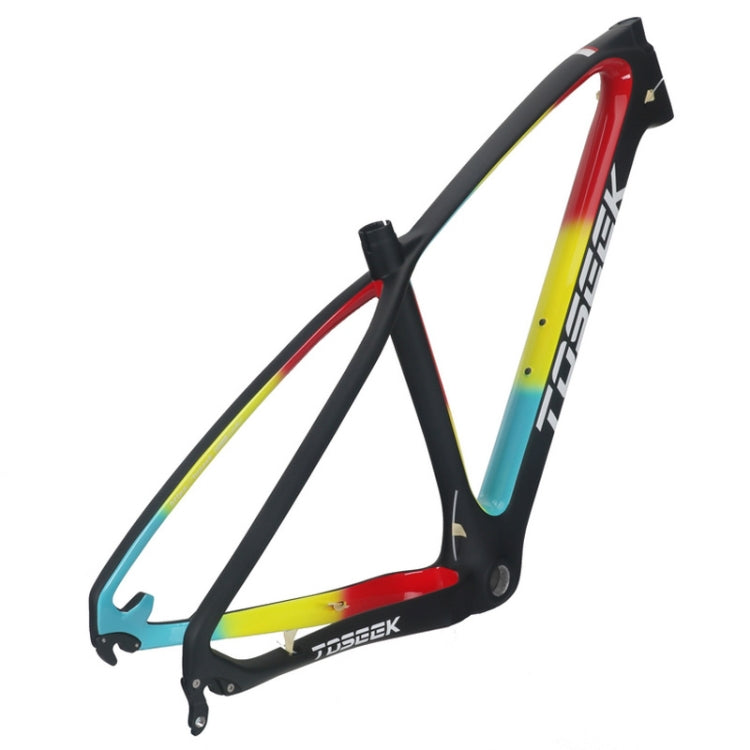 TOSEEK MTB Mountain Bike Frame Full Suspension T800 Carbon Fiber Bicycle Frame, Size: 27.5 x 17 inch