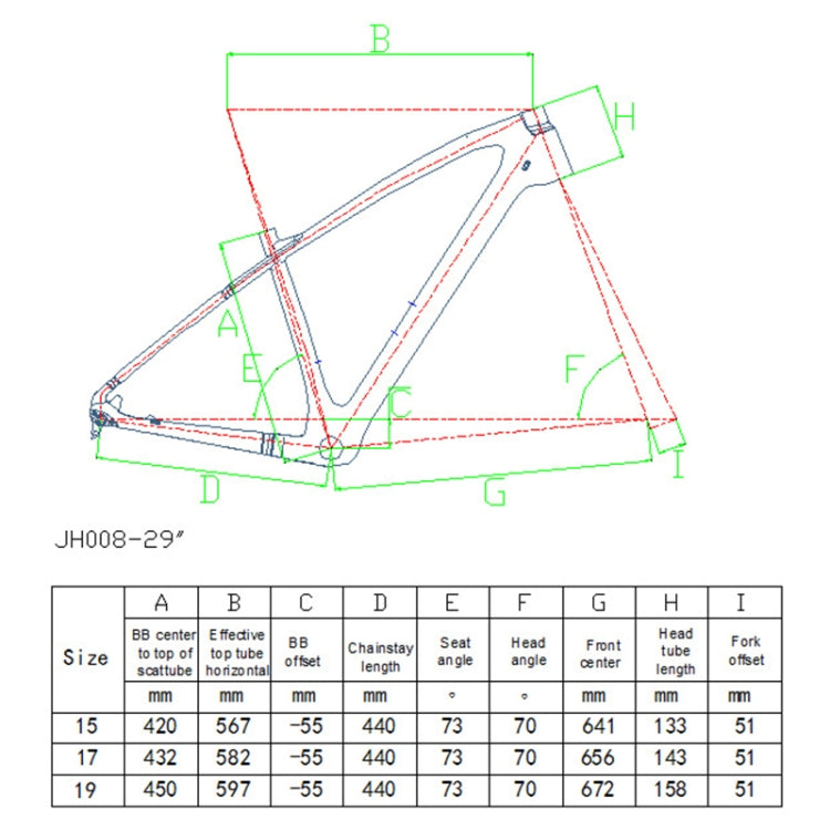 TOSEEK MTB Mountain Bike Frame Full Suspension T800 Carbon Fiber Bicycle Frame, Size: 29 x 17 inch