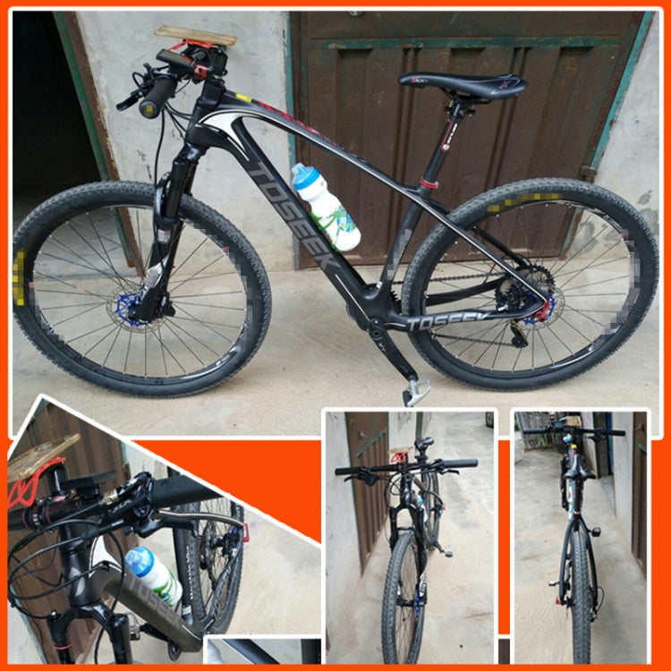 TOSEEK Grey LOGO MTB Mountain Bike Frame Full Suspension T800 Carbon Fiber Bicycle Frame, Size: 27.5 x 15 inch