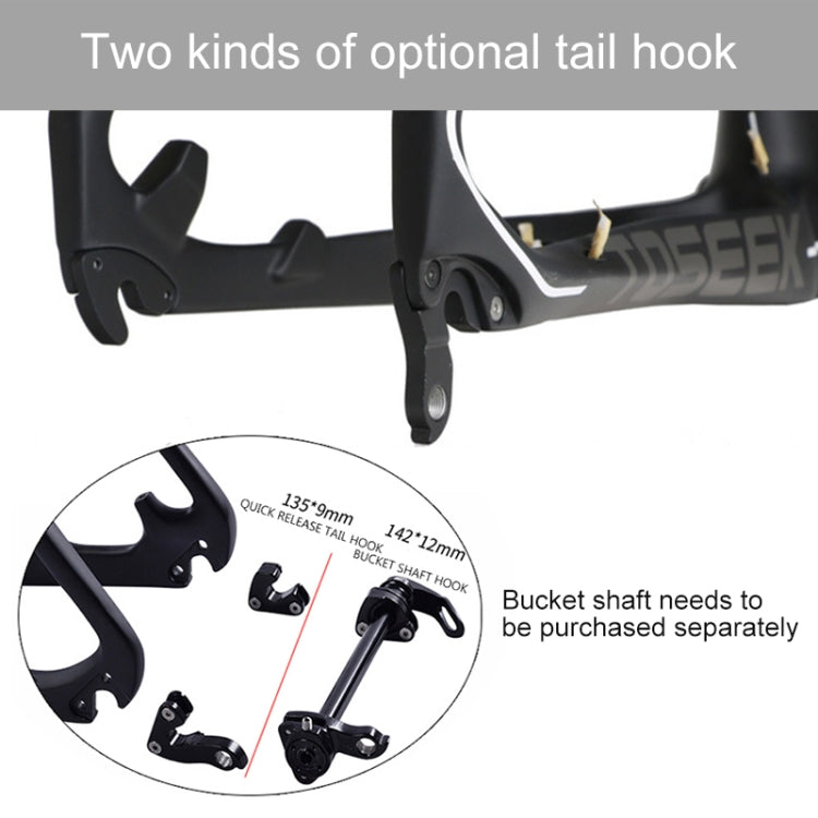 TOSEEK Grey LOGO MTB Mountain Bike Frame Full Suspension T800 Carbon Fiber Bicycle Frame, Size: 29 x 15 inch