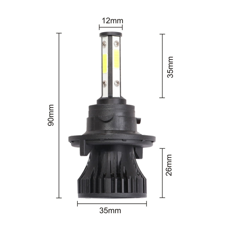 2 PCS X15 H13 DC9-32V 26W 6500K 3000LM IP67 Car LED Headlight Lamps / Fog Light (White Light)